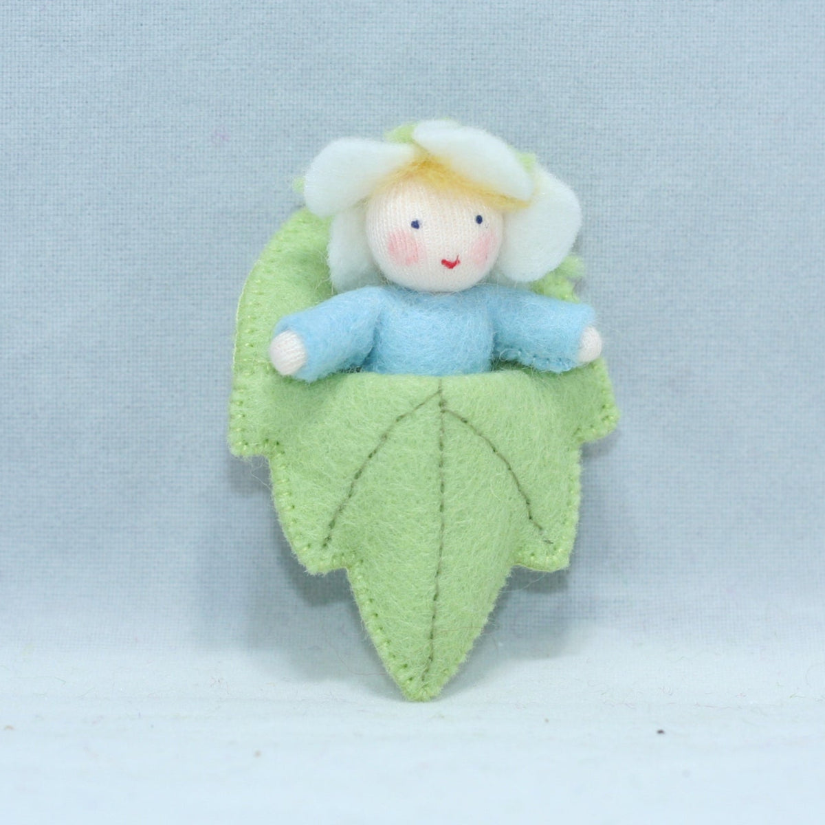 Flower Baby Doll – 2” Handmade Felt Waldorf Decoration by