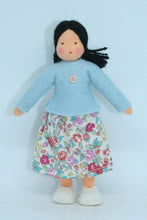 Mother Doll (miniature bendable felt doll, light skin)