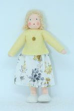 Mother Doll (miniature bendable felt doll, blonde, fair skin)