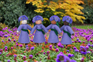 Handmade Aster Fairy Doll by Ambrosius – Eco-Friendly Wool Felt Waldorf Toy from Eco Flower Fairies LLC