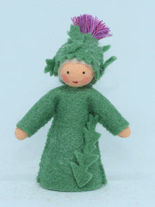 Handmade Burdock Fairy Doll by Ambrosius – Eco-Friendly Wool Felt Waldorf Toy from Eco Flower Fairies LLC