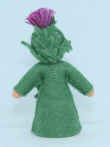 Burdock Fairy Doll – 2.5” Handmade Felt Waldorf Decoration by Ambrosius