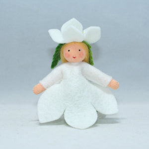 Handmade Christmas Rose Princess Doll by Ambrosius – Eco-Friendly Wool Felt Waldorf Toy from Eco Flower Fairies LLC