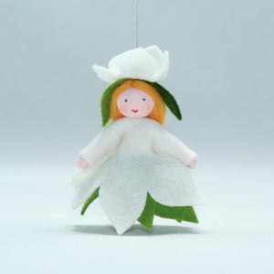 Handmade Christmas Rose Princess Doll by Ambrosius – Eco-Friendly Wool Felt Waldorf Toy from Eco Flower Fairies LLC