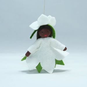 Handmade Christmas Rose Princess Doll by Ambrosius – Eco-Friendly Wool Felt Waldorf Toy from Eco Flower Fairies LLC