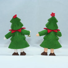 Christmas Tree Pixie Doll – 2" & 3" Handmade Felt Waldorf Decorations by Ambrosius