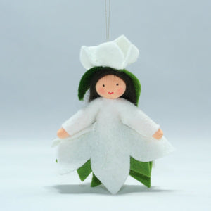 Handmade Christmas Rose Princess Doll by Ambrosius – Eco-Friendly Wool Felt Waldorf Toy from Eco Flower Fairies LLC