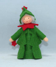 Handmade Christmas Tree Fairy Doll by Ambrosius – Eco-Friendly Wool Felt Waldorf Toy from Eco Flower Fairies LLC