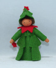 Handmade Christmas Tree Fairy Doll by Ambrosius – Eco-Friendly Wool Felt Waldorf Toy from Eco Flower Fairies LLC