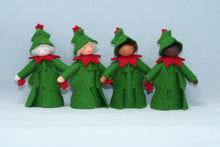 Christmas Tree Fairy Doll – 2.5” & 3.5" Handmade Felt Waldorf Decorations by Ambrosius