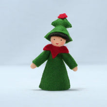 Handmade Christmas Tree Fairy Doll by Ambrosius – Eco-Friendly Wool Felt Waldorf Toy from Eco Flower Fairies LLC