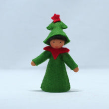 Handmade Christmas Tree Fairy Doll by Ambrosius – Eco-Friendly Wool Felt Waldorf Toy from Eco Flower Fairies LLC