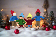 Handmade Elf Helper Doll by Ambrosius – Eco-Friendly Wool Felt Waldorf Toy from Eco Flower Fairies LLC