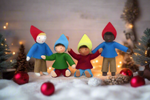 Handmade Elf Helper Doll by Ambrosius – Eco-Friendly Wool Felt Waldorf Toy from Eco Flower Fairies LLC