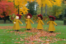 Autumn Fairy Doll – 3" Handmade Felt Waldorf Decoration by Ambrosius