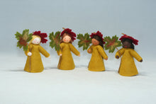 Autumn Fairy Doll – 3" Handmade Felt Waldorf Decoration by Ambrosius