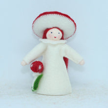 Handmade Fly Agaric Fairy Doll by Ambrosius – Eco-Friendly Wool Felt Waldorf Toy from Eco Flower Fairies LLC