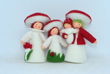 Handmade Fly Agaric Fairy Doll Set by Ambrosius – Eco-Friendly Wool Felt Waldorf Toy from Eco Flower Fairies LLC