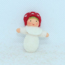 Handmade Fly Agaric Fairy Doll by Ambrosius – Eco-Friendly Wool Felt Waldorf Toy from Eco Flower Fairies LLC