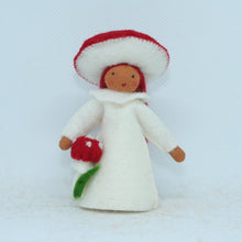 Handmade Fly Agaric Fairy Doll by Ambrosius – Eco-Friendly Wool Felt Waldorf Toy from Eco Flower Fairies LLC