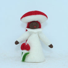 Handmade Fly Agaric Fairy Doll by Ambrosius – Eco-Friendly Wool Felt Waldorf Toy from Eco Flower Fairies LLC