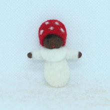 Handmade Fly Agaric Fairy Doll by Ambrosius – Eco-Friendly Wool Felt Waldorf Toy from Eco Flower Fairies LLC