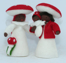 Handmade Fly Agaric Fairy Doll by Ambrosius – Eco-Friendly Wool Felt Waldorf Toy from Eco Flower Fairies LLC