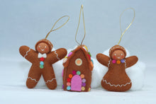 Handmade Christmas Gingerbread Doll Set by Ambrosius – Eco-Friendly Wool Felt Waldorf Toy from Eco Flower Fairies LLC