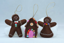 Handmade Christmas Gingerbread Doll Set by Ambrosius – Eco-Friendly Wool Felt Waldorf Toy from Eco Flower Fairies LLC