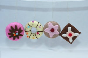 Handmade Christmas Cookie Set by Ambrosius – Eco-Friendly Wool Felt Waldorf Toy from Eco Flower Fairies LLC