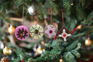 Handmade Christmas Cookie Set by Ambrosius – Eco-Friendly Wool Felt Waldorf Toy from Eco Flower Fairies LLC