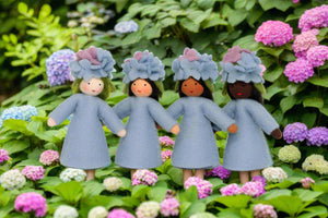 Handmade Hortensia Fairy Doll by Ambrosius – Eco-Friendly Wool Felt Waldorf Toy from Eco Flower Fairies LLC