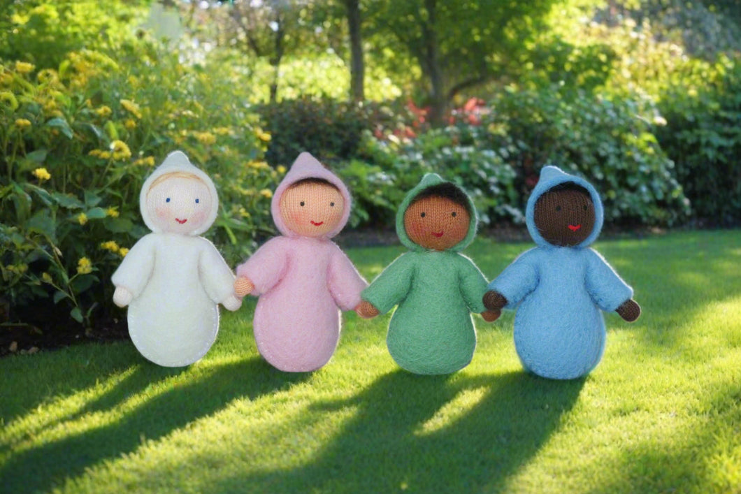 Handmade Baby  Sibling Doll by Ambrosius – Eco-Friendly Wool Felt Waldorf Toy from Eco Flower Fairies LLC