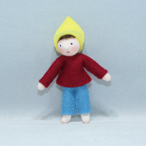 Handmade Elf Helper Doll by Ambrosius – Eco-Friendly Wool Felt Waldorf Toy from Eco Flower Fairies LLC