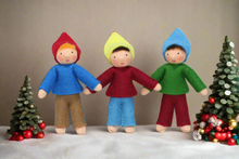 Handmade Elf Helper Doll by Ambrosius – Eco-Friendly Wool Felt Waldorf Toy from Eco Flower Fairies LLC