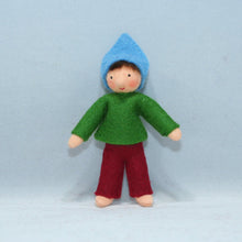 Handmade Elf Helper Doll by Ambrosius – Eco-Friendly Wool Felt Waldorf Toy from Eco Flower Fairies LLC