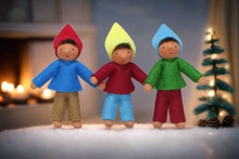 Handmade Elf Helper Doll by Ambrosius – Eco-Friendly Wool Felt Waldorf Toy from Eco Flower Fairies LLC