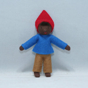 Handmade Elf Helper Doll by Ambrosius – Eco-Friendly Wool Felt Waldorf Toy from Eco Flower Fairies LLC
