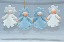 Snowflake Princess Doll – 2.5" Handmade Felt Waldorf Decoration by Ambrosius