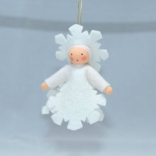 Handmade Snowflake Princess Doll by Ambrosius – Eco-Friendly Wool Felt Waldorf Toy from Eco Flower Fairies LLC