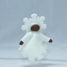 Handmade Snowflake Princess Doll by Ambrosius – Eco-Friendly Wool Felt Waldorf Toy from Eco Flower Fairies LLC