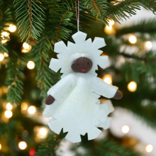 Handmade Snowflake Princess Doll by Ambrosius – Eco-Friendly Wool Felt Waldorf Toy from Eco Flower Fairies LLC