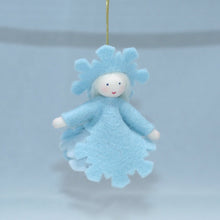 Handmade Snowflake Princess Doll by Ambrosius – Eco-Friendly Wool Felt Waldorf Toy from Eco Flower Fairies LLC