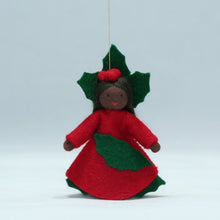 Handmade Holly Berry Princess Doll by Ambrosius – Eco-Friendly Wool Felt Waldorf Toy from Eco Flower Fairies LLC