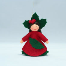Handmade Holly Berry Princess Doll by Ambrosius – Eco-Friendly Wool Felt Waldorf Toy from Eco Flower Fairies LLC