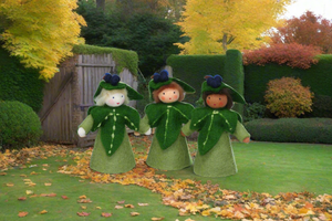 Ivy Fairy Doll – 3" Handmade Felt Waldorf Decoration by Ambrosius
