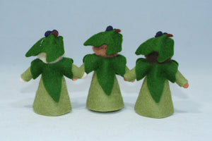 Ivy Fairy Doll – 3" Handmade Felt Waldorf Decoration by Ambrosius