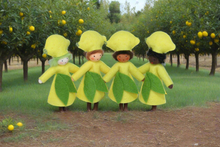 Lemon Fairy Doll – 2.5" & 3" Handmade Felt Waldorf Decoration by Ambrosius