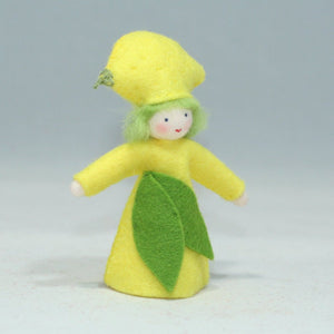 Handmade Lemon Fairy Doll by Ambrosius – Eco-Friendly Wool Felt Waldorf Toy from Eco Flower Fairies LLC