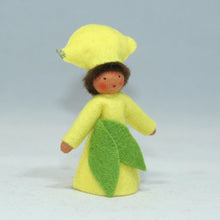 Handmade Lemon Fairy Doll by Ambrosius – Eco-Friendly Wool Felt Waldorf Toy from Eco Flower Fairies LLC